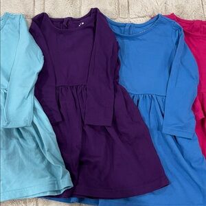 Preloved Primary Long sleeve perfect pocket dress size 3 (set of 4)